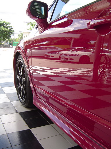 MUGEN RR หลังขัดลบรอยแล้วเคลือบสี