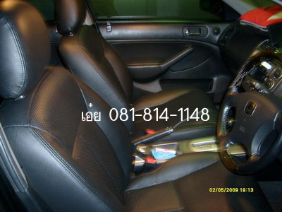 KEPPER ++ เบาะหนังแท้ หุ้มหนังพวงมาลัย หัวเกียร์ HONDA CIVIC ทุกรุ่น ++