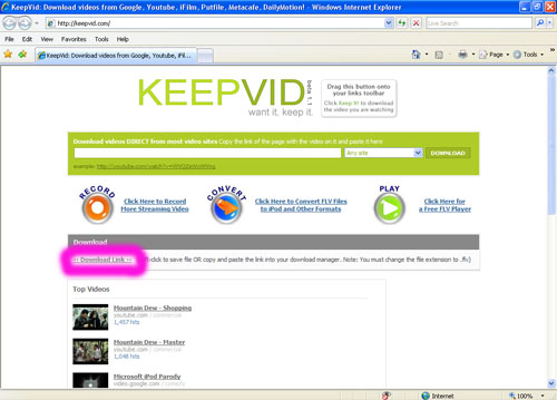 ใครที่ชอบดู Clips youtube แล้วอยาก Download เก็บไว้ดูเชิญทางนี้