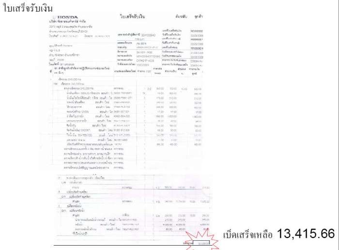 เรื่องของศูนย์ honda ศรีราชาและ พัทยา ลองอ่านไว้เป็นข้อมูลนะ