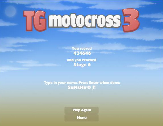 มาเล่นเกมส์ TG motocross 3 มอเตอร์ไซค์ปีนเขากัน....