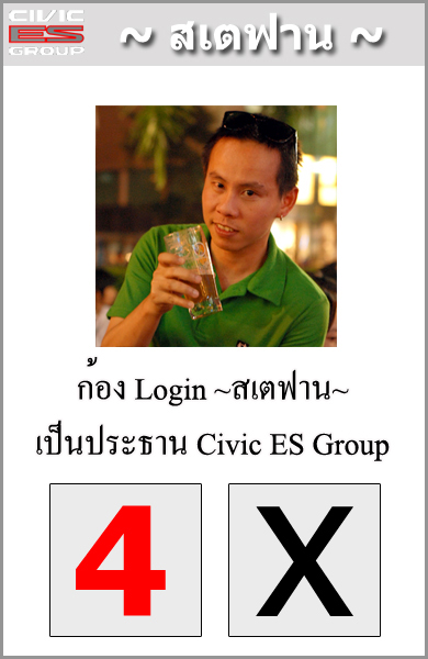 มิตติ้ง # 65 เลือกตั้งประธาน Civic ES Group โอกาศที่คุณจะได้แสดงความรักคลับ!!!