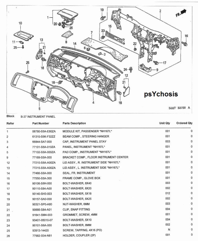 สำหรับคนอยากดำ กระทู้รวม Part No. ภายในดำ พร้อมราคา ครับ