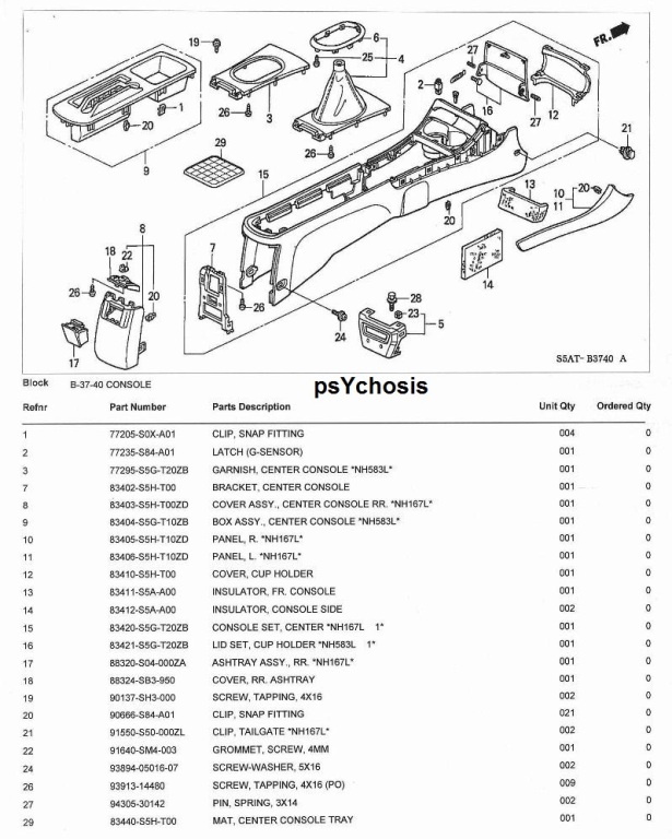 สำหรับคนอยากดำ กระทู้รวม Part No. ภายในดำ พร้อมราคา ครับ
