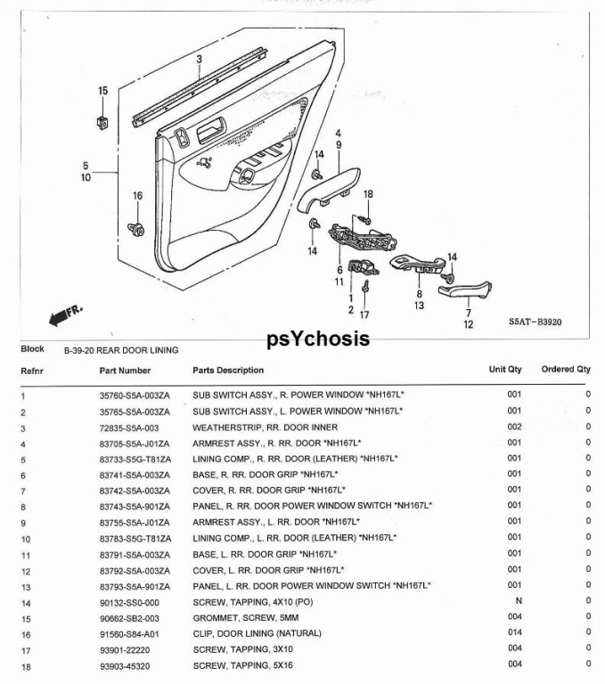 สำหรับคนอยากดำ กระทู้รวม Part No. ภายในดำ พร้อมราคา ครับ