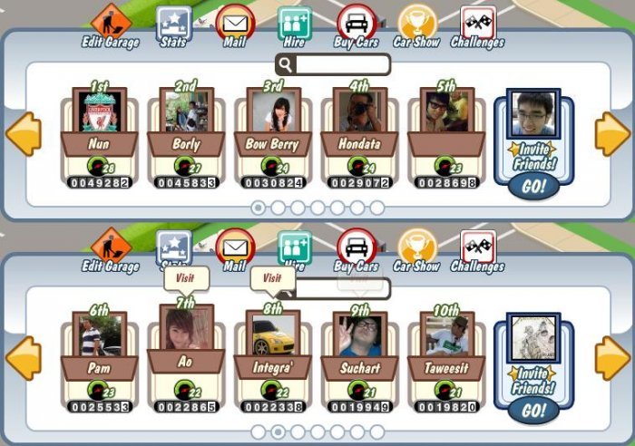 CAR TOWN on facebook (fb template update page 8)