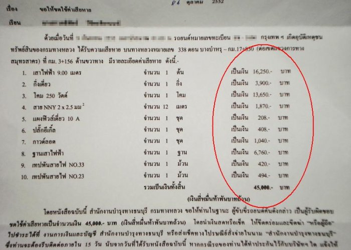 ใครคิดจะขับรถชนเสาไฟคิดให้ดีก่อนครับ