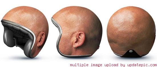 มีหมวกกันน็อคแนวใหม่มาให้ชมครับ  (มันช่างคิดจริงเลย) ^_^
