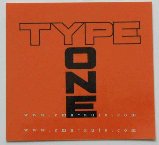 สติ๊กเกอร์ TYPE ONE ซื้อได้ที่ไหน / ขนาดเท่าไร
