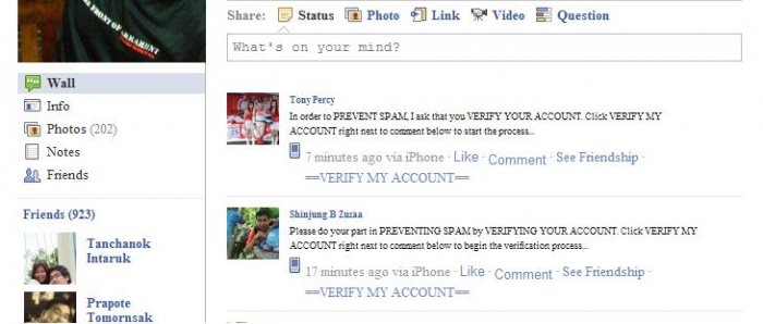 *~ แจ้งข่าวด่วน Spam Facebook !!!!