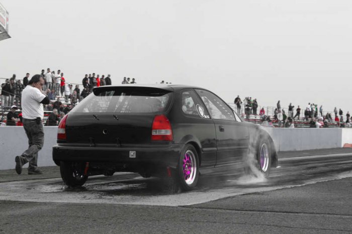 H2B EK Civic runs 8.95 at 170.45 MPH! This mark makes the KAIZENSPEED EK Civic the QUICKEST AND FASTEST AND THE FIRST AND ONLY H2B IN THE 8'S