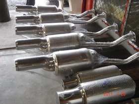 Mugen sports exhaust system DC5 
Kit Muffler Stainless Steel for Honda DAIMENSION ES 
MUGEN Style