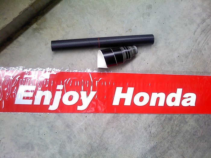 สติ๊กเกอร์คาดหน้า Enjoy Honda 180 บาท