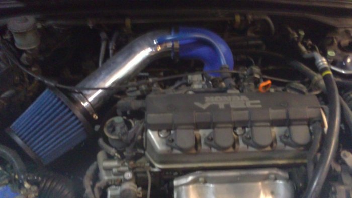 civic es 01 ท่อ rsr + p1 buddy club + spring mantus + กรองโหด + air intake (pink)
