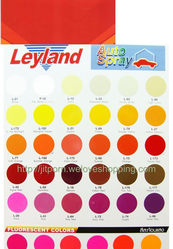 เอามาฝากครับ Catalog สีสเปรย์  Leyland และ Pylac พร้อมคุณสมบัติ วีธีการใช้งาน