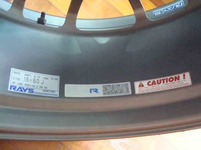 ings TS06 by RAYS (Forged Monoblock) 18 /5x114/8"/43 สถาพ 99 เปอร์เช็น