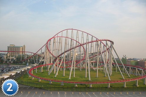Steel Dragon 2000 Nagashima Spa Land Amusement Park, Mie Prefecture Japan