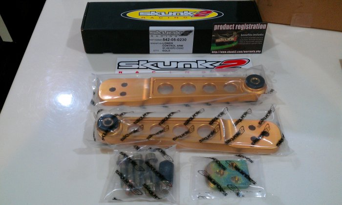 Review แกะกล่อง : ปีกนกหลัง Skunk2 Lower Control Arm ตรงรุ่น ES