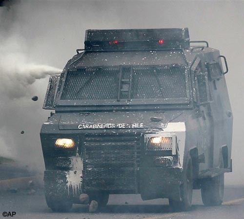 Police riot van  

Santiago, Chile