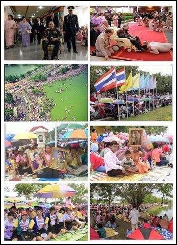 ภาพ ประทับใจ ในหลวงเสด็จทุ่งมะขามหย่อง "ขอพระองค์ทรงพระเจริญ"