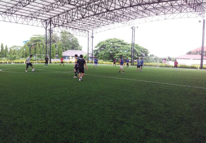 สนามหญ้าเทียมนุ่มๆ