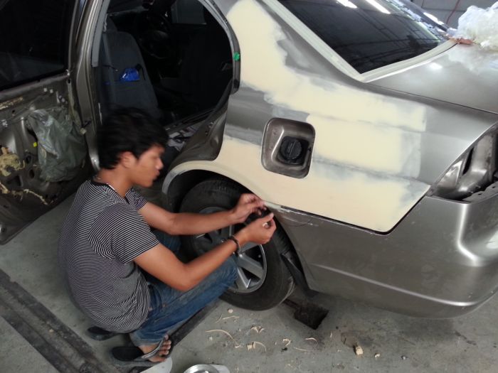 เก็บงานซุ้มล้อที่ผุ