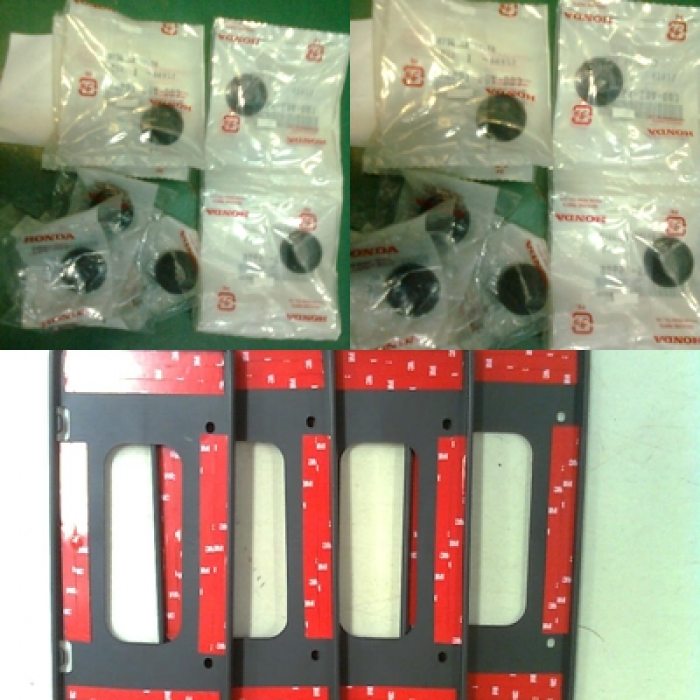 จุกปิดหัวน็อต คอนโซลหน้า ตัวละ 55 บาท คับ
กรอบป้ายแบบ ยุ่น คู่ละ 130 บาท
ค่าส่ง 50 บาทนะคับ