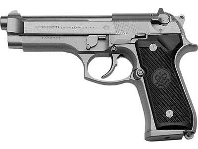 อันดับ 10 Beretta 92 (อีตาลี) 
น้ำหนัก: 0.92 กก. กระสุนที่ใช้: 9x19 MM., .40S&W และ 9x21 MM. บรรจุกระสุนใส่แมกกาซีนได้: 10, 15, 17, 18, 20 นัด 
