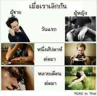 ความจริงของผู้หญิงกับผู้ชาย เมื่อเราเลิกกัน
