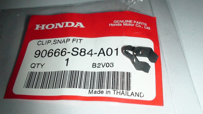 คลิ๊ปเหล็ก CLIP,SNAP FIT Parts Number 90666-S84-A01
