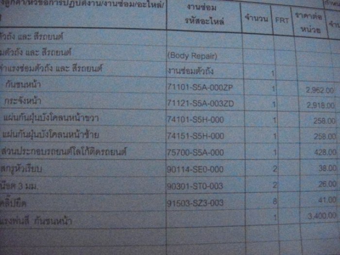 กันชนหาย
