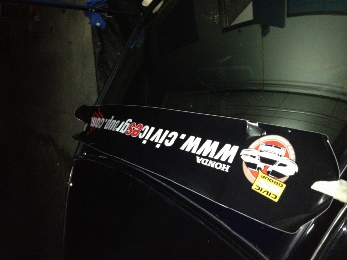 จาก STICKER PARKING CLUB 2013 NEW มาถึง MIRROR STICKER 2013 BY AHINGRACE