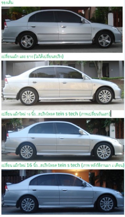 ใส่สปริง tein s tech แล้วไม่เตี้ยอย่างที่คิด