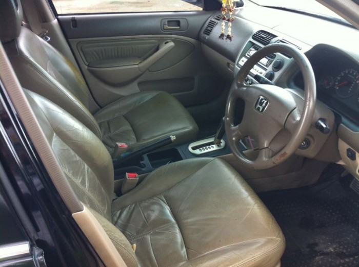 ขายถูก Honda civic dimention 2002 ตัวTOP RXแท้ AIRBAG 2ลูก ดิสเบรค 4 ล้อ สีดำ