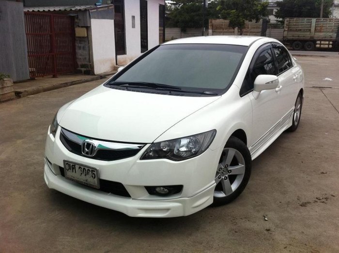 CIVIC 1.8 i-VTEC AT ปี 2009 (E-AS Top) สีขาว Top 1.8E-As, Airbag ABS, แอร์ดิจิตอ