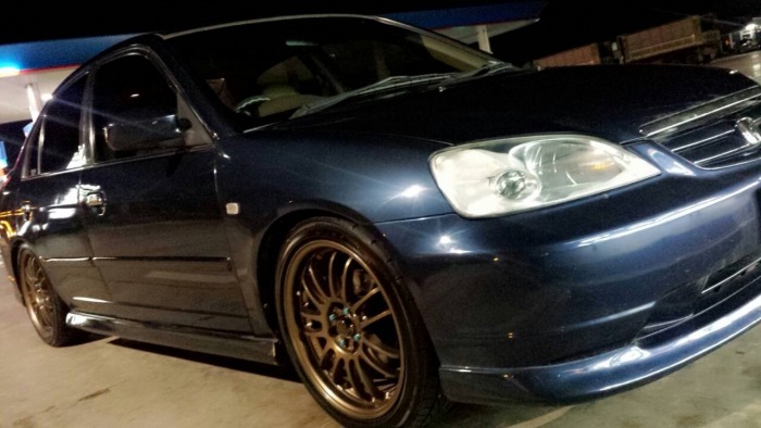 งบน้อย ค่อยๆแต่งครับ Civic ES 02 สีน้ำเงินจากศูนย์ ฝากเนื้อฝากตัวด้วยครับ