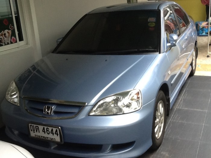ขายHonda civic es 03auto ไฟท้ายโดนัท เดิมๆไม่เเก้ส ไม่เเต่ง สีบรอนฟ้า