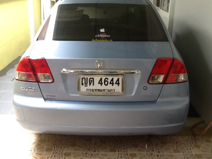 ขายHonda civic es 03auto ไฟท้ายโดนัท เดิมๆไม่เเก้ส ไม่เเต่ง สีบรอนฟ้า