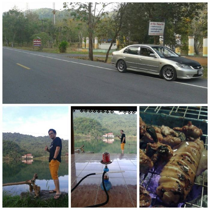ด้านหน้ารีสอร์ท และบรรยากาศหน้าบ้านพัก...ชิวๆ