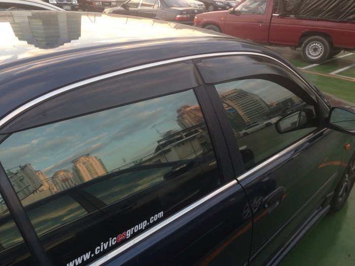 ทำไมคิ้วกันสาดCIVIC01-05มันบานออกและใหญ่จังครับ