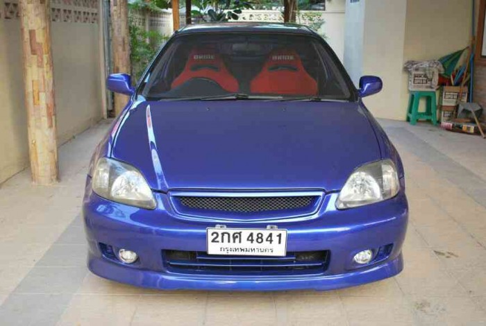 Civic Coupe รถไม่ชน-ไม่จมน้ำเครื่องเดิมสีเดิมแต่งครบภายใน-นอกราคาถูกที่สุดใน3โลก ขาย229000