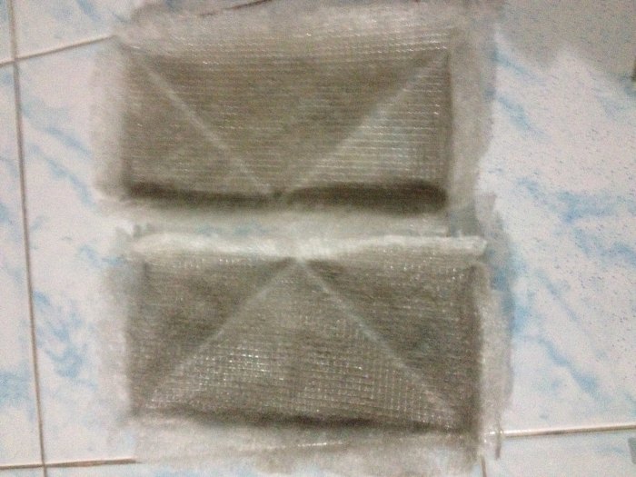 สภาพกรองแอร์ หลังจาก diyใส่ได้3เดือน