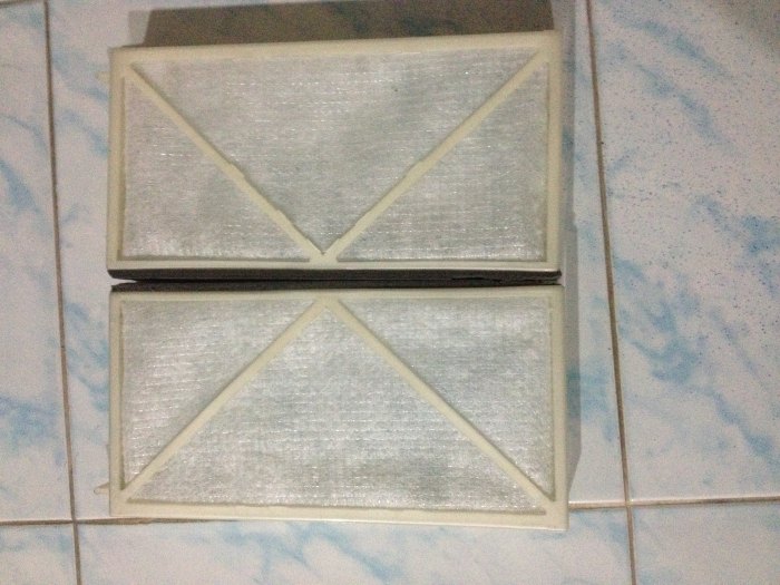 สภาพกรองแอร์ หลังจาก diyใส่ได้3เดือน
