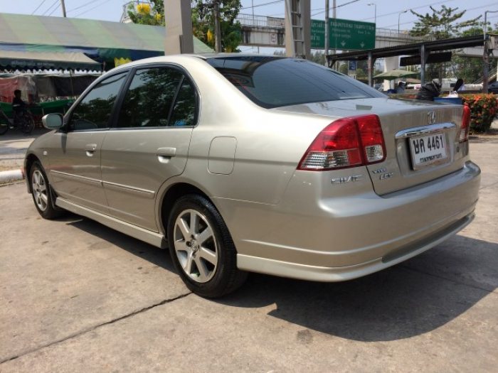 ขายรถบ้าน HONDA CIVIC DIMENTION 1.7 ตัว Top สุด ปี 2003 สีบรอนซ์ทอง ABS/AIRBAG