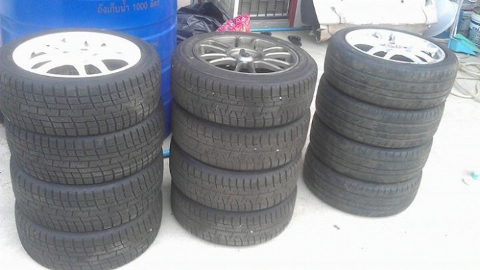 ​- ล้อ DC5 ขาว / เงิน 17