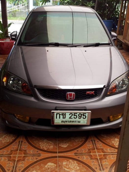 ขาย CIVIC RX สีเทาแท้ ปี 05 VTEC ตัว TOP ABS Airbag