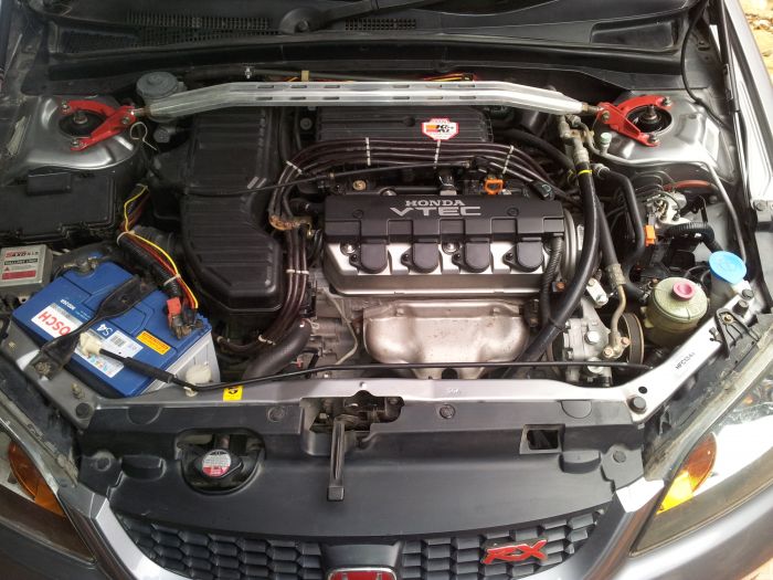 ขาย CIVIC RX สีเทาแท้ ปี 05 VTEC ตัว TOP ABS Airbag