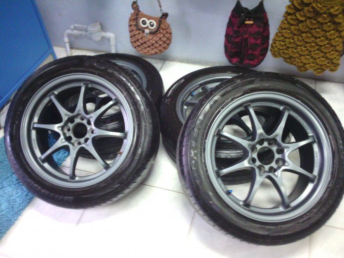 ce28 สีเทากัล พร้อมยาง Bridge RE002 205 50 16 งานcg