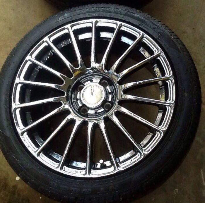 ขายล้อ ADVAN RZ 17x7.5 off 40 พร้อมยางดอกหนาๆ215-45-17 ปลายปี12รุ่นNT8000