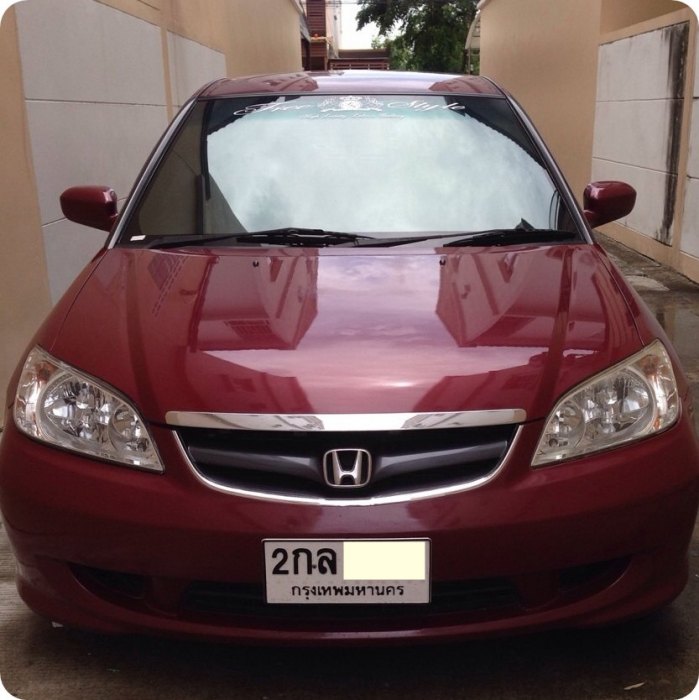 ขาย Honda Civic ปี 2005 เครื่อง 1700 เกียร์ออโต้ สีแดง เครื่องเสียงแบบจัดเต็ม ราคาน่าโดน